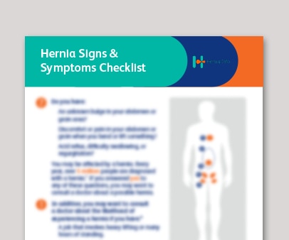 Hernia Signs and Symptoms Checklist